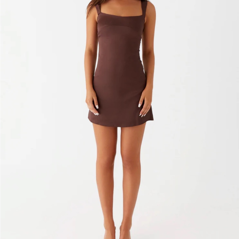 Chic Brown Mini Dress
